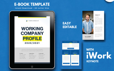 Vállalati profil 2021 eBook Keynote Template Presentation