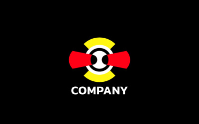 Abstrakt logotyp formgivningsmall
