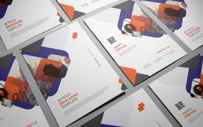 Bifold Corporate Business Broschüre Template Design