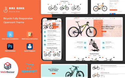 BikeRider - Deporte, tema Opencart adaptable a bicicletas