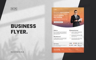 Modèle de Flyer de services aux entreprises vol 4