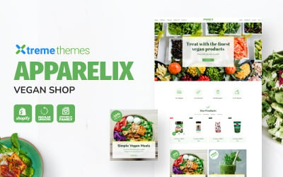 Thème Shopify de la boutique végétalienne Apparelix