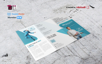Trifold-Broschüre - Corporate Identity-Vorlage Nr. 10