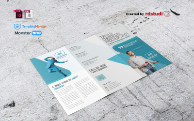 Trifold-broschyr - mall för företagsidentitet # 10