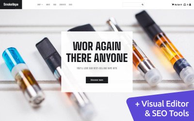 Vapor Shop Online MotoCMS Diseño de sitios web de comercio electrónico