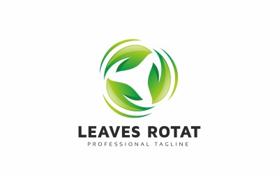 Leaves Rotation Logo Template