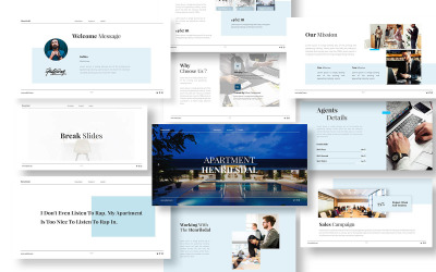 Modello PowerPoint per appartamento Henrilsdal