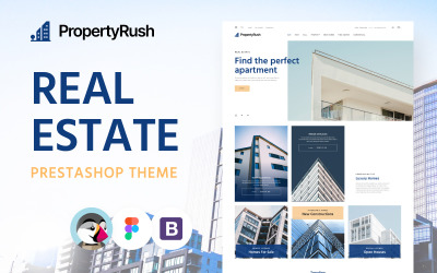 PropertyRush - Tema do PrestaShop de comércio eletrônico de imóveis