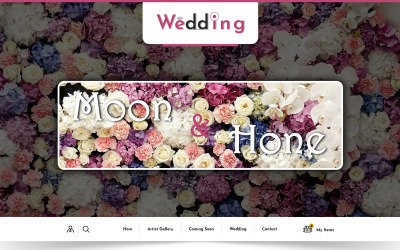 Весілля - мода - шаблон електронної комерції PSD