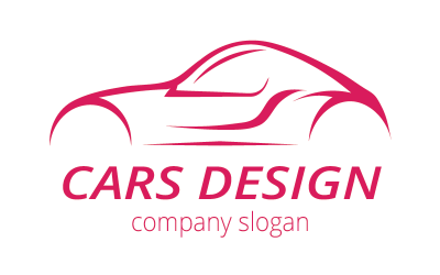 Bilar design logotyp mall