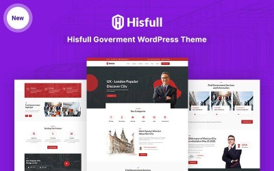 Hisfull - Kommunalt och regeringsresponsivt WordPress-tema