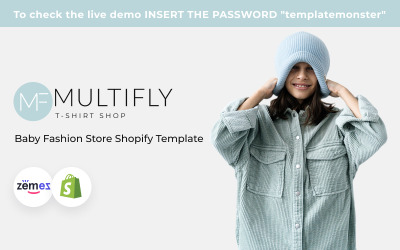 Tema de Shopify de la tienda de moda para bebés de Multifly