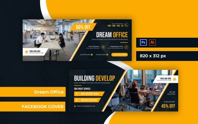 Couverture Facebook de Dream Office sur les médias sociaux