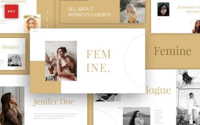 Femminile - Modello PowerPoint in stile chic