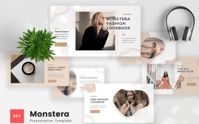 Monstera - Fashion Lookbook PowerPoint Template
