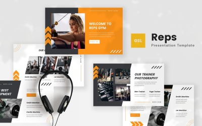 Reps - Modello di diapositive di Google per palestra