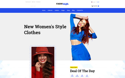 FashiUp - plantilla PSD de moda de comercio electrónico