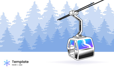 Ski-book — Ski-boeking Minimale HTML5-websitesjabloon voor bestemmingspagina