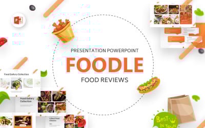 Foodle Food Review Шаблони презентацій PowerPoint