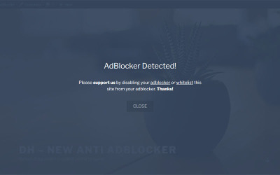 DH-新的反AdBlocker(反AdBlocker WordPress插件)