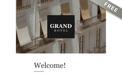 Grand - безкоштовний шаблон розсилки про готель класу люкс