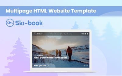 Ski-book - Plantilla de sitio web HTML multipropósito de esquí