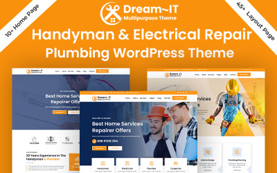 Tema WordPress de eletricista e conserto de encanamento DreamIT Handyman