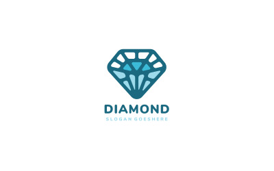 Blue Diamond Logo Template