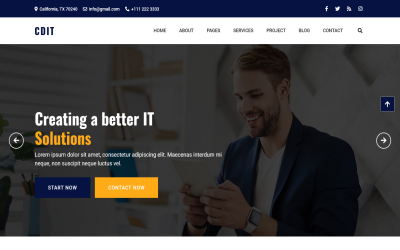 cdIT - HTML5-sjabloon voor IT-oplossing en IT-technologie en -services