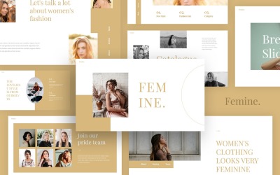 Femminile - Modello di keynote in stile chic