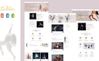 林杜舞学校Studio HTML5模板