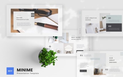 Minime - minimalny szablon Keynote