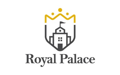 Modello di logo del palazzo reale