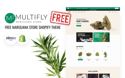 Multifly Free Medical Marijuana Store Shopify theme