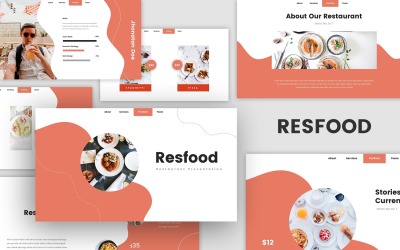 Resfood - Шаблон ключевого сообщения ресторана