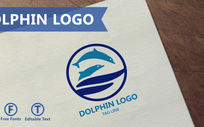 Dolphin Business Logo Template