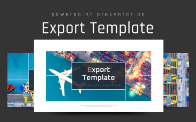 Export Presentation PowerPoint Template