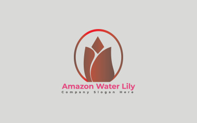 Modèle de logo Amazon Water Lily