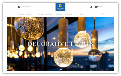 Освещение - Тема Opencart Light Store
