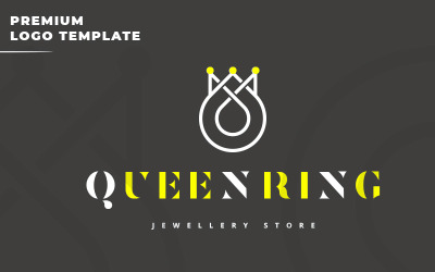 Queen Ring Jewellery Store Logo Vorlage