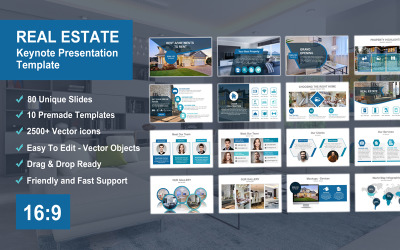 Real Estate Keynote-presentatiesjabloon