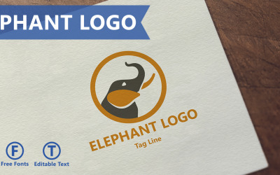 Szablon Logo firmy słoń