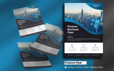 Finance Business Flyer Kurumsal Kimlik Şablonu