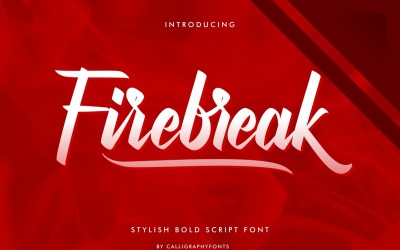 Font Firebreak Calligraphy Script
