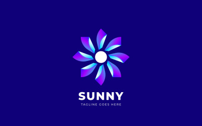 Sun Tech - Gradient Logo-sjabloon