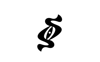 Dunkle Augen - Bekleidungs-Logo-Schablone