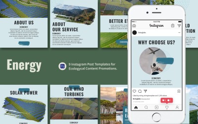 Alternative Energy Instagram Post Template