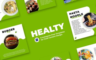 Healty Food Instagram Post Template