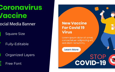 Prevention of Covid-19 Social Media Banner