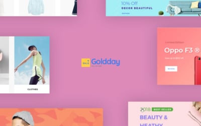 TM Goldday - тема PrestaShop для мульти-магазина для хайтек, цифровых технологий и электроники